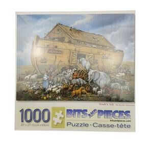 Bits And Pieces 1000 Pieces Jigsaw Puzzle Noahs Ark By Ruane Manning NEW